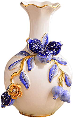 asdchZen Vase European Ornaments Large Living Room Dried Flower Arrangement Creative Ceramic Table Home High Decoration,Small,Large