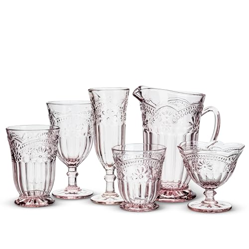 Abbott Collection 27-Desiree/GOB Flower Wine Goblet, 1 Count (Pack of 1), Pedestal Dish - Image 6