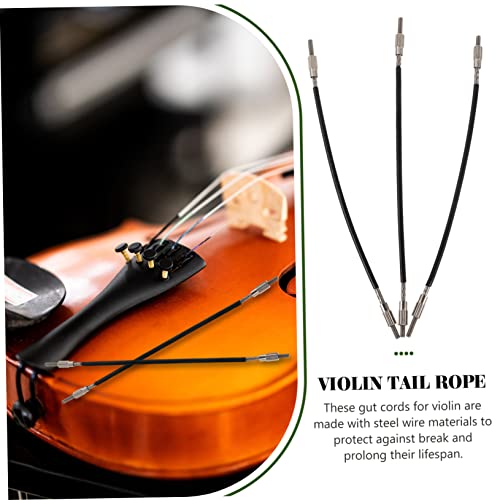 TOYANDONA 15 Peças De Corda De Cauda De Violino Peças De Reposição De Violino Arremate 4/4 Ferrament