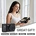 4K Digital Camera for Photography and Video, 2025 Latest 64MP Vlogging Camera for YouTube with 32G TF Card 180°Flip Screen Compact Travel Camera 16X Zoom, Anti-Shake,Suitable for Beginners, Black