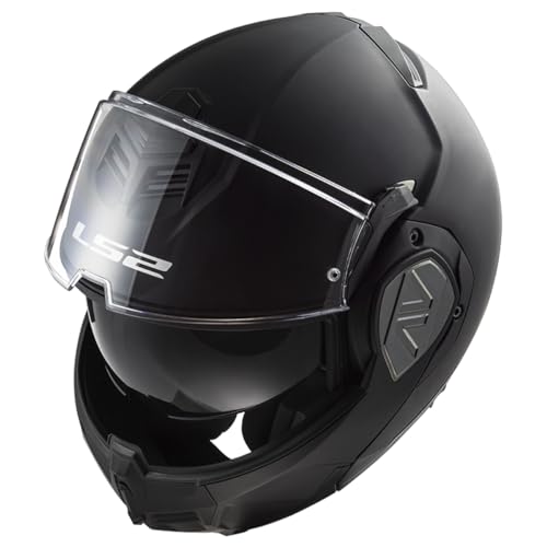 Casque modulable LS2 Advant noir mat UCS intercom moto double homologation