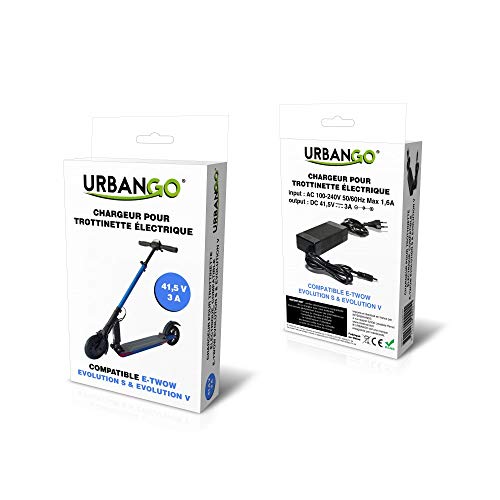E-Twow Chargeur Etwow Booster V Urbango, Noir, ((Attention l'embout de 8mm)