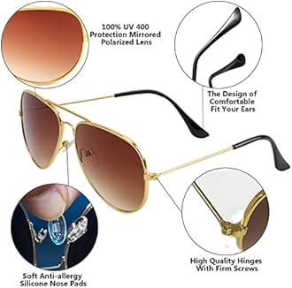 Creamily Kids Aviator Sunglasses UV Protection Aviator Sunglasses for Little Girls Boys Age 2-9 Sunglass Eyeglasses Eyewear