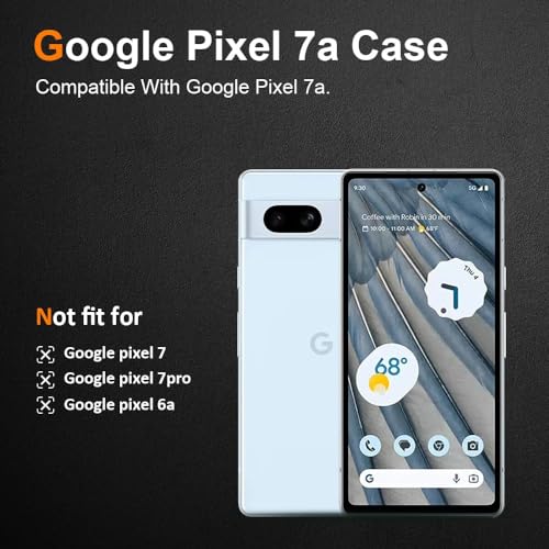 Image of NISHTECH for Google Pixel 7A 5G Premium Transparent Hybrid Soft Slim Dust Proof Back Case Cover Silicone with Camera Protection