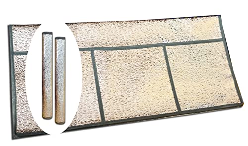 Image of standard size Silver Decorative Fridge Top Cover And 2 Fridge Handle Covers, Washable Refrigerator Fridge Handle For All Brands Single Door Double Door Safe and Shock Proof With Dirt Free