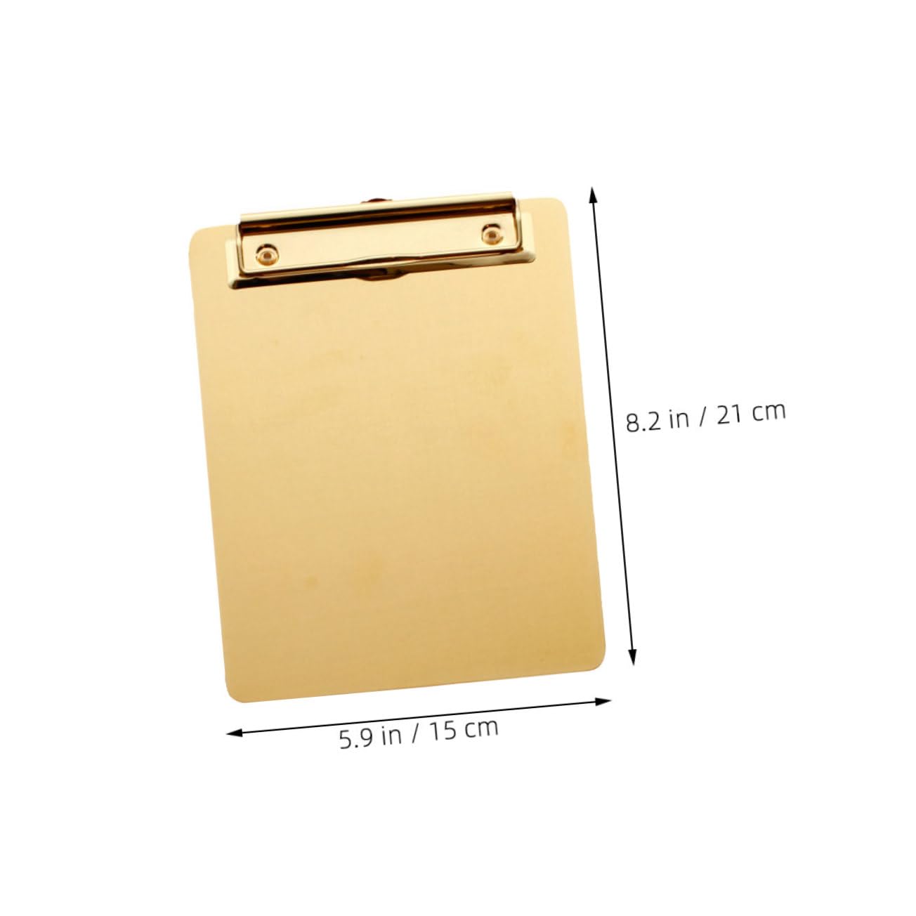 Metall Klemmbretter und Leichtem Design mit Sicherem Halt aus Edelstahl 2 Stück A5 in Gold für Büro und Dokumentenaufbewahrung