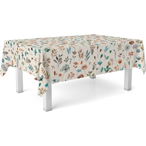 ECOMMERC3 | Tovaglia in tela cerata dimensioni 100x140 cm repellente macchie - Tovaglia in tela cerata color GIARDINO BEIGE 100% Made in Spain non trasferisce liquidi