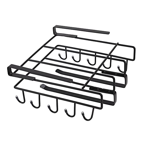 Axels Kitchen Utensil Racks Stainless Steel Under Cabinet Kitchen Utensil Racks Free Installation Cookware Storage Rack With 10 Hooks For Tools/Towels/Knives/Key/Cups/Chopping Board #TOP3