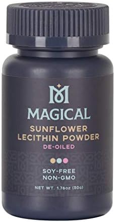 MAGICAL BUTTER Machine Sunflower Lecithin Powder 1.76 oz - Non-GMO & Soy-Free, Enhances Texture & Stability in Cooking & Baking