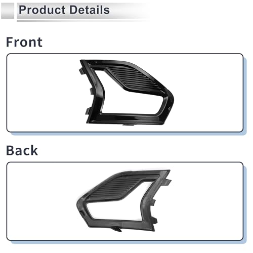 RATCHROLL Front Right Fog Light Grill for Ford Fusion 2019 Front Lower Bumper Fog Light Cover Inserts No.KS7319952CBW ABS 1 Pc by RATCHROLL - Image 5