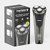 Electric Shaver for Men – TT Comfort Line 9, Wet Dry Waterproof, Rotary Triple Head, USB-C Rechargeable Electric Razor, 60 Min Runtime, Pop-Up Trimmer