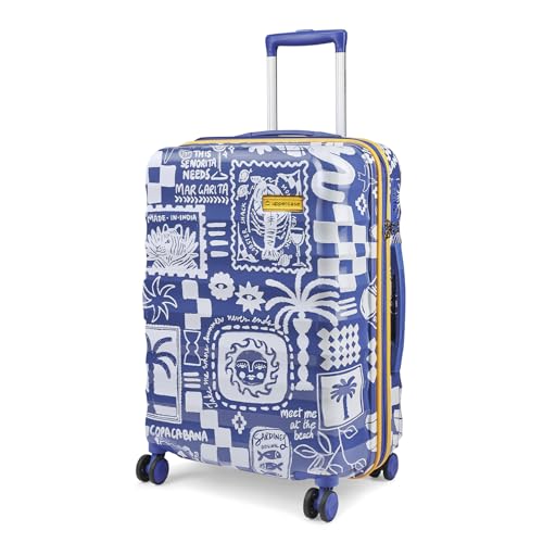 Image of uppercase Holidaze Medium Printed Trolley Bag