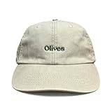 Vivian Flytrap ユニ オリーブ ウォッシュド刺繍 ダッド ベースボールキャップ, ウォッシュドクリーム, One Size