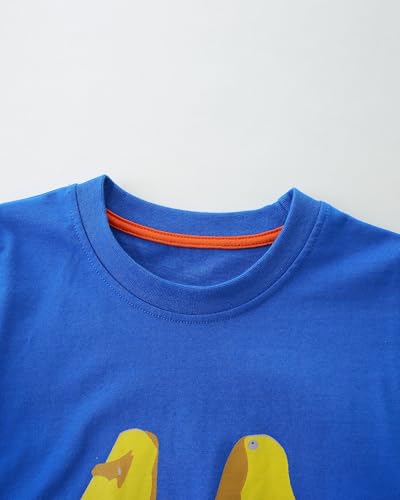 Image of AIWUHE Toddler T Shirts Cotton Summer Tshirts Boys Girls Short Sleeve Tee Tops Casual Graphic Clothes Crew Neck Shirts 2-6Y