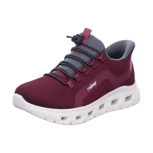 Rieker Damen Sneaker M6066-30 rot Gr. 38