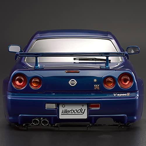 Goolsky Killerbody 48646 Skyline (R34) Finished Body Shell Frame For 1/10 Electric Touring Rc Racing Car Diy (Blue) #TOP3