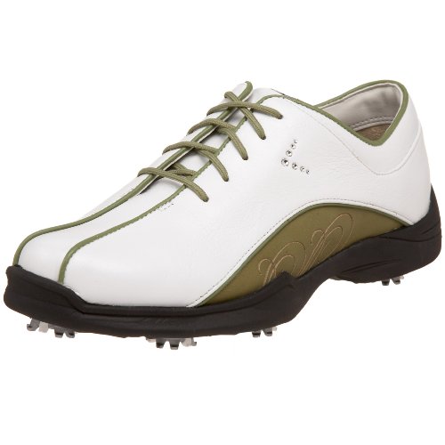 Callaway Women's Sivan Golf Shoe, White/Mosstone, 3 UK