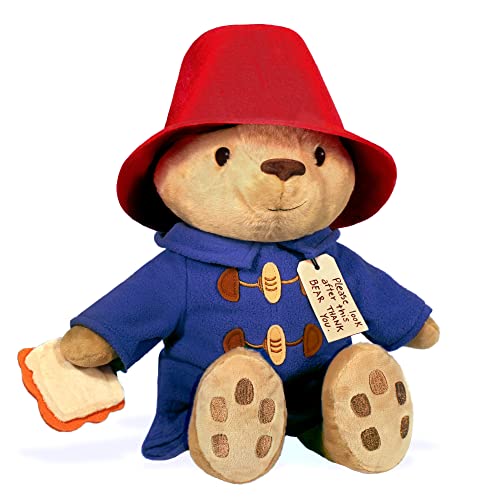 YOTTOY Paddington Bear Collection/Classic Seated Paddington Bear Soft Stuffed Plush Toy- 12