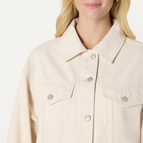 Image of Amazon Essentials Women's Regular-Fit Denim Trucker Jacket