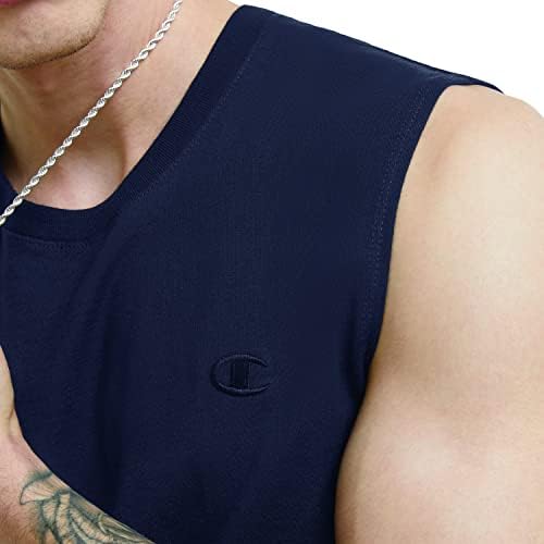Flex Your Style with Champion Men’s Classic Muscle Navy, Large