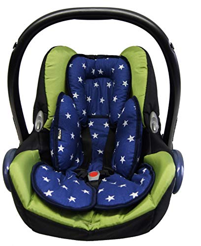 Sweet Baby ** SLEEPY Riduttore universale Antiallergico LITTLE STARS ** Adatto per Gruppo 0+ / 1 Ideale per Maxi Cosi, Cybex et altri (Azul Claro)