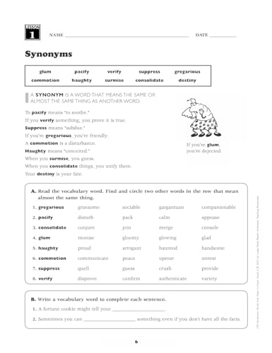 240 Vocabulary Words Kids Need to Know: Grade 6: 24 Ready-To-Reproduce Packets Inside! - Image 4