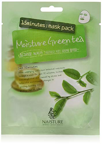 Naisture 15 Minutes Mask Pack 0.8 Oz - Moisture Green Tea (10Pc) #TOP8