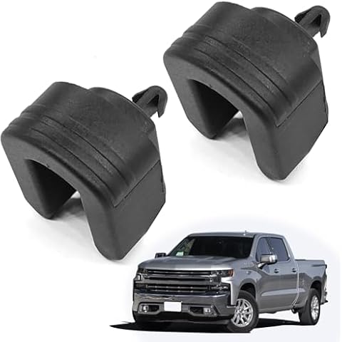 2Pcs Rear baffle bushing Rear Right Compatible with 2014-2019 Chevy Silverado 1500 2500HD 3500HD Colorado GMC Sierra 1500 2500 HD 3500 HD Canyon Replace OE 22966936 84131760 84331136 Cover