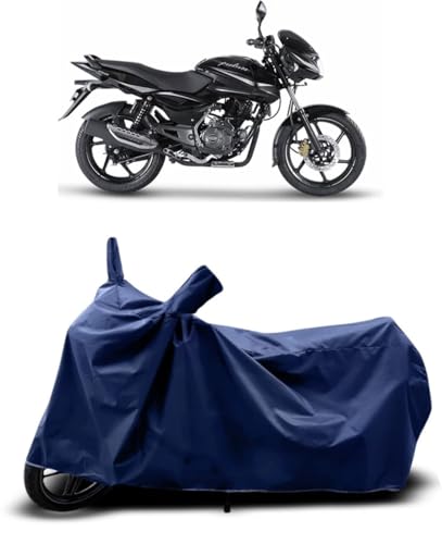 Image of CoverRide Bike Cover Waterproof Heavy Duty - All Weather Dustproof UV Protection Scooty Cover for Bajaj Pulsar 125 Outdoor Indoor Use with Windproof Buckle