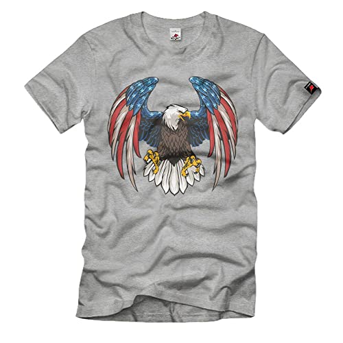 T-shirt aigle americain gris pour un look decontracte en XXXXXL