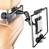 OHLPRO Tablet Halterung Auto Kopfstütze [Kugelgelagerte Arm+Metall Faltklemme] Universelle KFZ Tablethalterungen Reise Zubehör Kinder Kompatibel mit Alle 5-13 Zoll iPad Handys Switch Sumsung