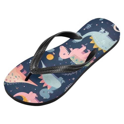 Dinosaur Beach Summer Casual Flip Flop Sandals Non-Slip Quick Dry for Women Men 214B2854