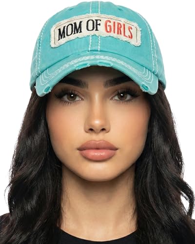 Image of Funky Junque Womens Baseball Cap Distressed Vintage Unconstructed Embroidered Dad Hat