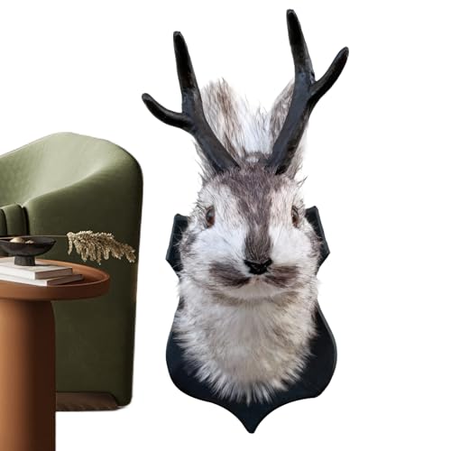 Sculpture tête d'animal légère pour décorer sans abîmer les murs