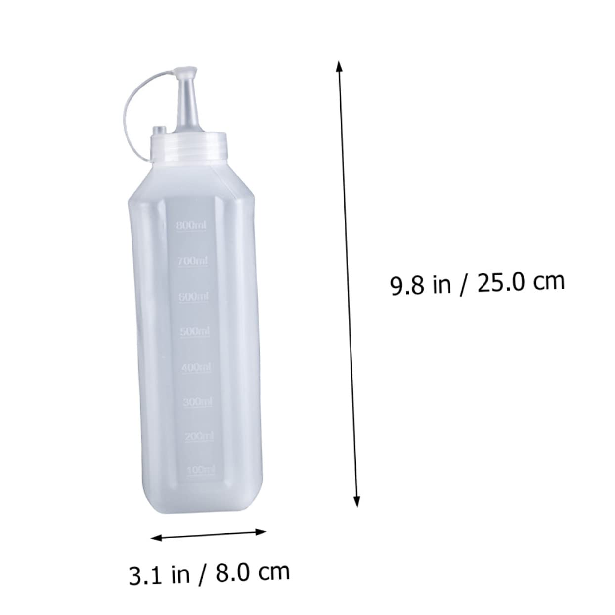 LAPYAPPE 1pc Condiment Squeeze Bottle Ketchup Dispenser with Great Sealing Cap for Sauces and Dressings Easy Pour Design for Convenient Use
