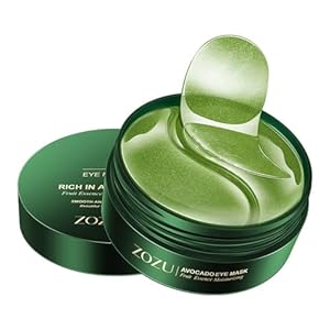 Green Cosmos 24k Under Eye Patches – 30 Pairs – Under Eye Mask for Eye Care,Hydrating Moisturizing Eye Mask Patch Under Eye Patches for Dark Circles and Puffiness (Avacado)