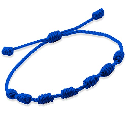 PHITECUS 7 knots Blue Bracelet for protection, Evil Eye and