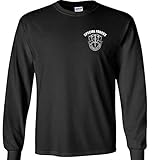 Fair Game US Special Forces Chest Long Sleeve Shirt Army-Black-Large