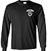 Fair Game Army Special Forces De Oppresso Liber Chest Print Long Sleeve T-Shirt-Black-Large