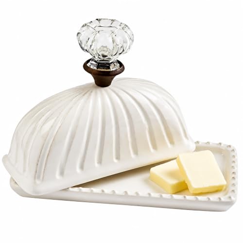 Image of Mud Pie Door Knob Butter Dish