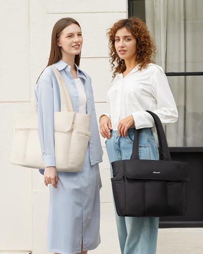 LOVEVOOK Laptop Bag for Women Puffer Work Tote Bags Lightweight Large Computer Bag Purse for Teacher Nurse Travel Daily2