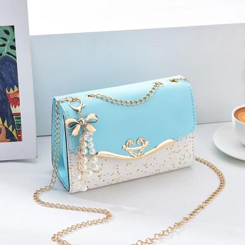 Image of CORIOS Elegant Shoulder Bag for Women - PU Leather Handbag with Sequin Crossbody & Messenger Bag Styles