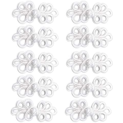 WiYould 10 pares de botones de rana de nudos chinos Cover