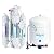 Geekpure 4 Stage Reverse Osmosis RO Drinking Water Filter System with Quick Change Filters -Portable-100 GPD