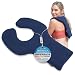 Sunny Bay Microwavable Shoulder and Upper Back Heat Wrap, Blue, Large