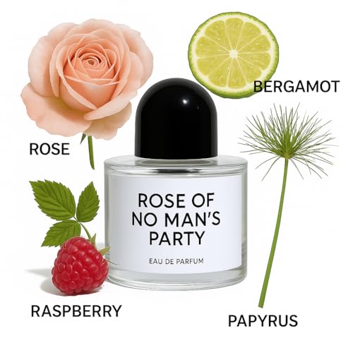 Image of Women's Perfume, Rose of No Man's Party Eau de Parfum, Luxury Fragrance, Clear Glass Bottle with Black Cap 50ml (1.7 fl.oz)