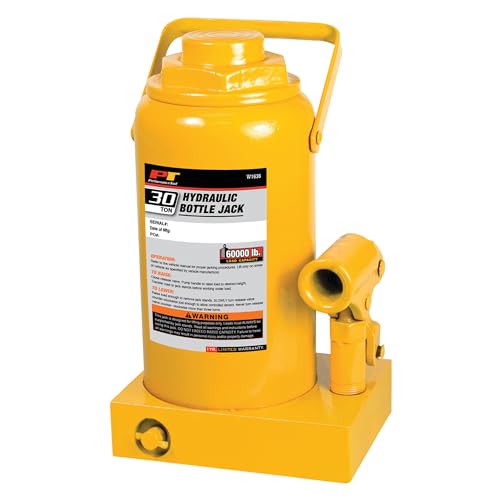 Performance Tool W1636 30 Ton (60,000 lbs.) Heavy Duty Hydraulic Bottle Jack, Range: 11 1/4-Inch to 18 1/4-Inch by Performance Tool - Used condition - US$56.25