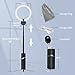 yAyusi Portable Ring Light with Stand, 4000mAh Battery Operated Cordless 10