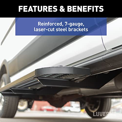 LUVERNE 495154-401817 Grip Step XL 9-1/2 x 54-in Steel Passenger Side Running Board, Select Ford E-Transit Electric Van by LUVERNE - Image 7