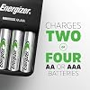 Energizer Recharge Basic Battery Charger, Rechargeable AAA and Rechargeable AA Batteries Charger